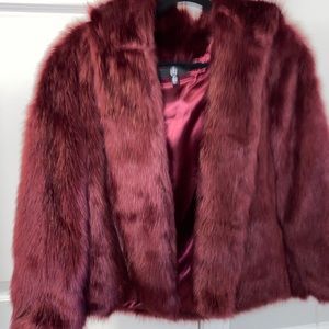 Faux fur jacket